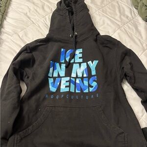 "Ice In My Veins" Black Hoodie